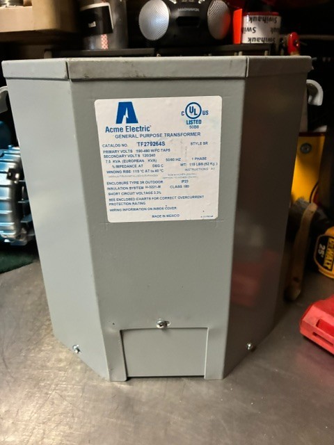 Acme Electric Low Voltage Distribution Transformer TF279264S Acme Electric Low Voltage Distribution Transformer TF279264S