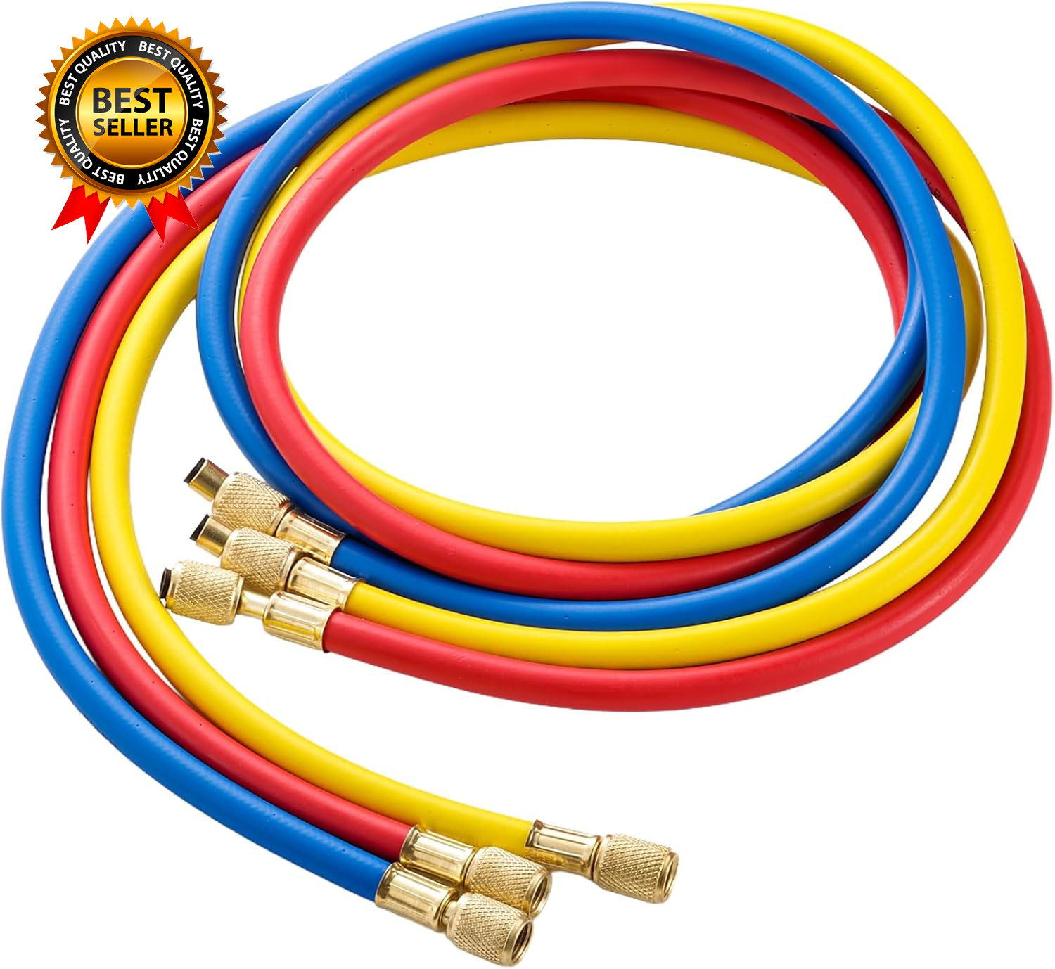 3 Pieces AC Manifold Gauge Hose Kit Refrigerant Charging Hoses Manifold 3 Pieces AC Manifold Gauge Hose Kit Refrigerant Charging Hoses Manifold