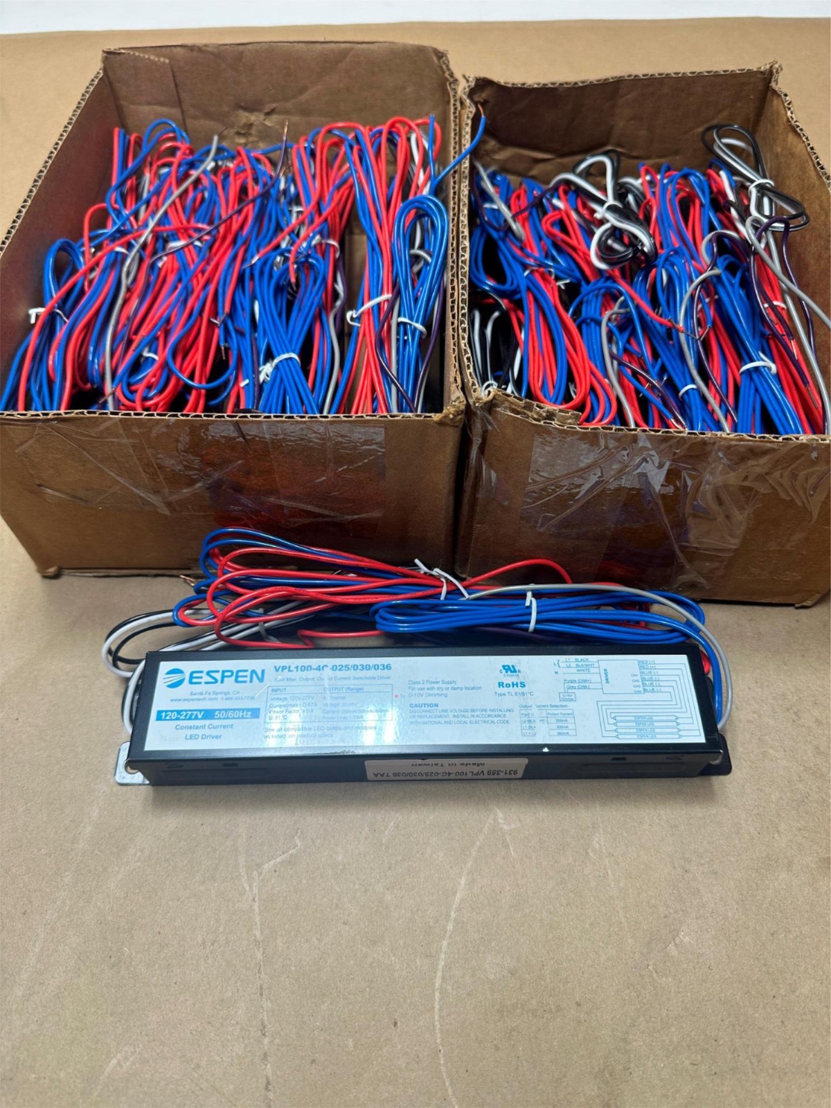 10x Lot ESPEN VPL100-4C Dimmable Ballast 120-277V input, 4-CH 20-48V Output 10x Lot ESPEN VPL100-4C Dimmable Ballast 120-277V input, 4-CH 20-48V Output