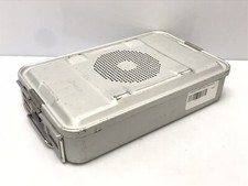 Aesculap JN740 Sterilization Container w/ JK89 Silver Retention Plate Lid picture