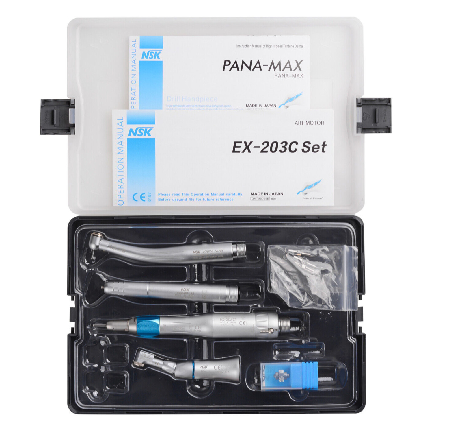 Dental NSK LED Handpieces Air Scaler Set (EX203C+PANA MAX+AS2000) 4 hole Dental NSK LED Handpieces Air Scaler Set (EX203C+PANA MAX+AS2000) 4 hole