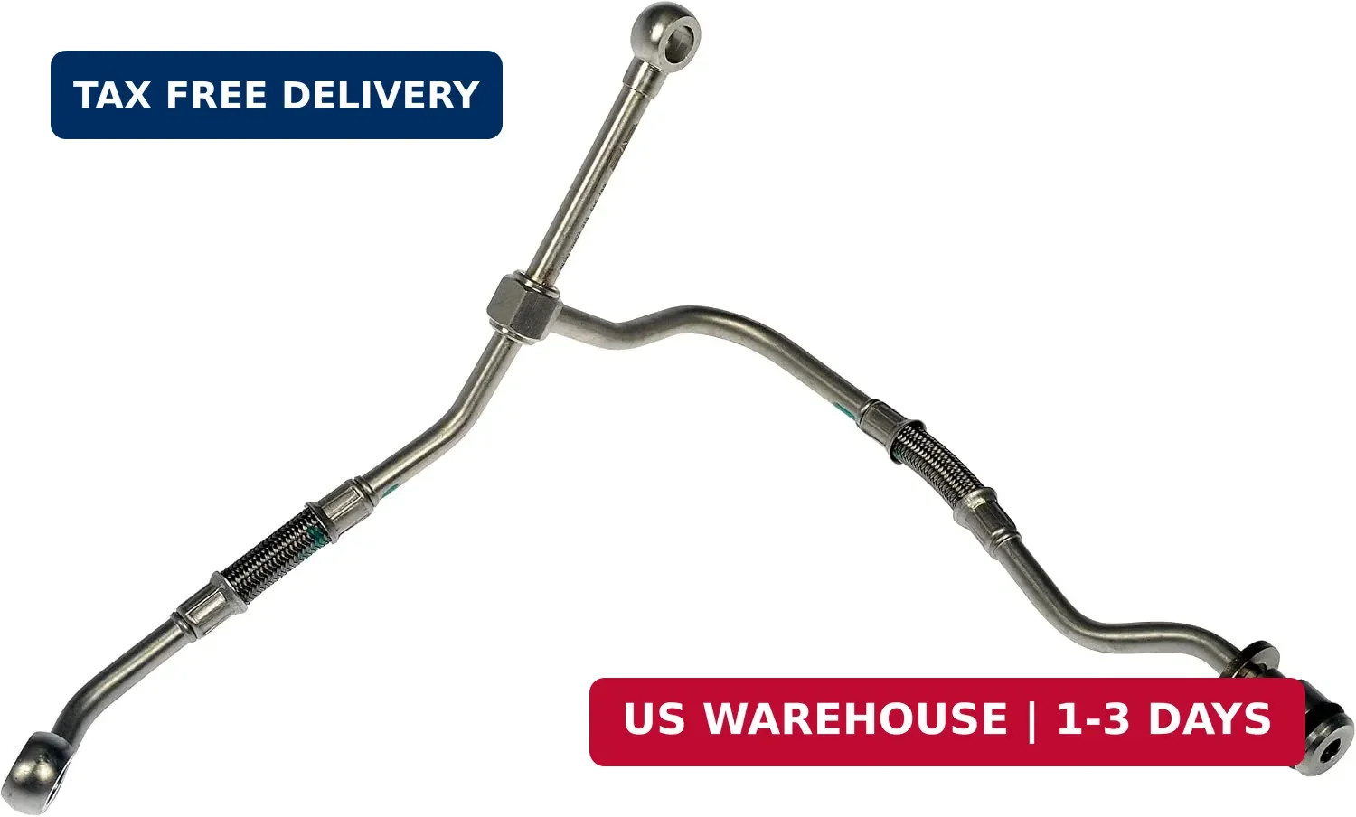 667-549 Turbocharger Oil Feed Line Compatible with Select Ford Models (OE FIX) 667-549 Turbocharger Oil Feed Line Compatible with Select Ford Models (OE FIX)