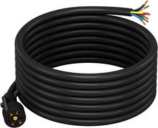 CheeMuii 15FT 7 Pin Trailer Wiring Harness Kit 7 Way Cord DL024 picture