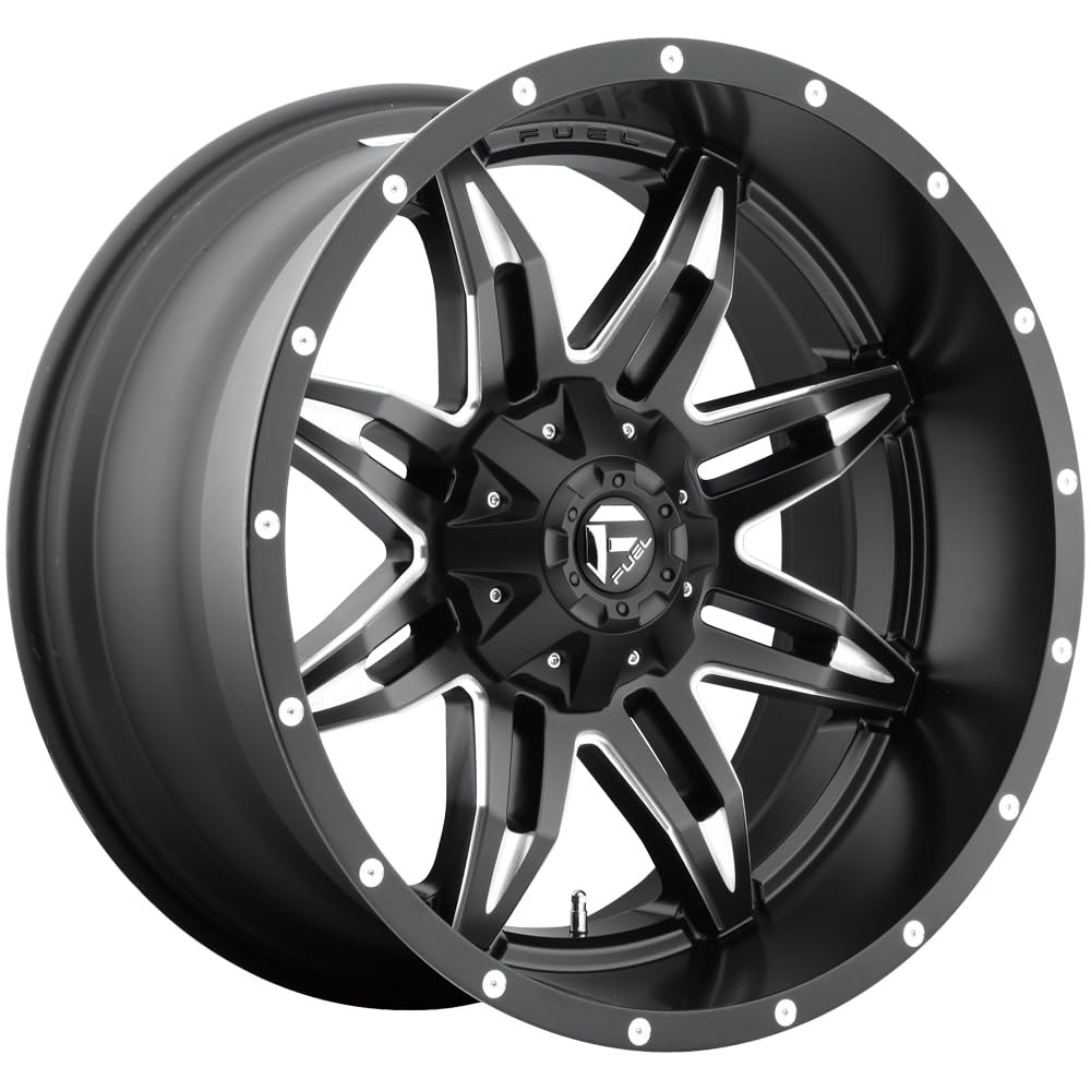 LETHAL 20X10 6X135/5.5 4.56-24mm MATTE BLACK MILLED - D56720009845 LETHAL 20X10 6X135/5.5 4.56-24mm MATTE BLACK MILLED - D56720009845