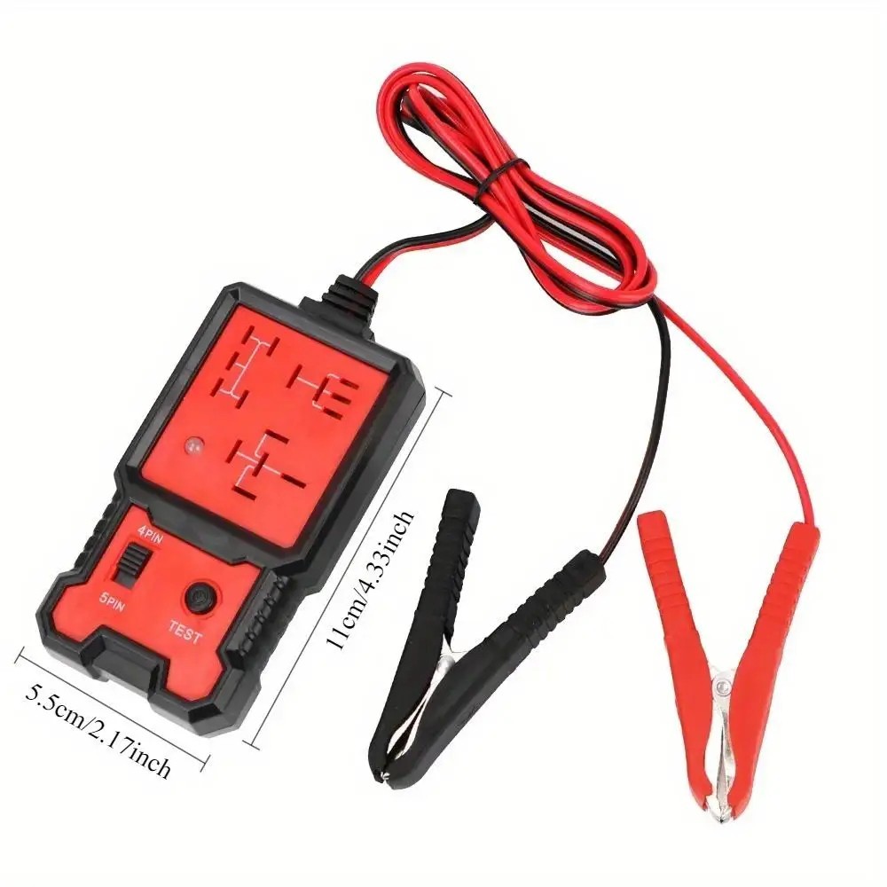 12V Automotive Relay Tester 4/5 Pin LED Car Diagnostic Relay Testing Tool 12V Automotive Relay Tester 4/5 Pin LED Car Diagnostic Relay Testing Tool
