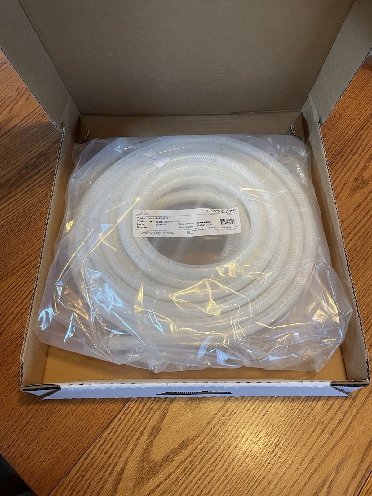 Saint-Gobain Tygon Tubing AHJ001720 5/8 Saint-Gobain Tygon Tubing AHJ001720 5/8