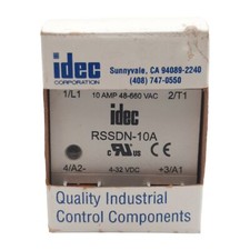 Idec RSSDN-10A Solid-State Relay, SPST-NO, 4-32VDC In, 48-660VAC 10A Out picture