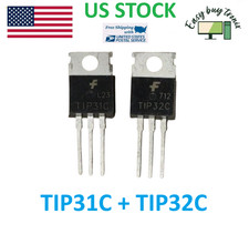 20pcs 10pairs TIP31C+TIP32C NPN PNP 3A 100V Transistor TO-220 Bipolar TIP31 TIP3 picture