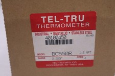 NEW TEL-TRU BC550R THERMOMETER BIMETALLIC STEM 4 0-200F 1/2NPT STK GF147 picture