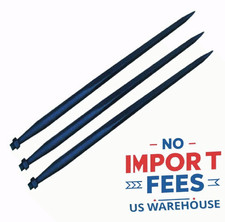 Neat Farms 49 Inch Bale Spear Square Forged Lot Of 3 Conus 2 Tractor Equipment picture