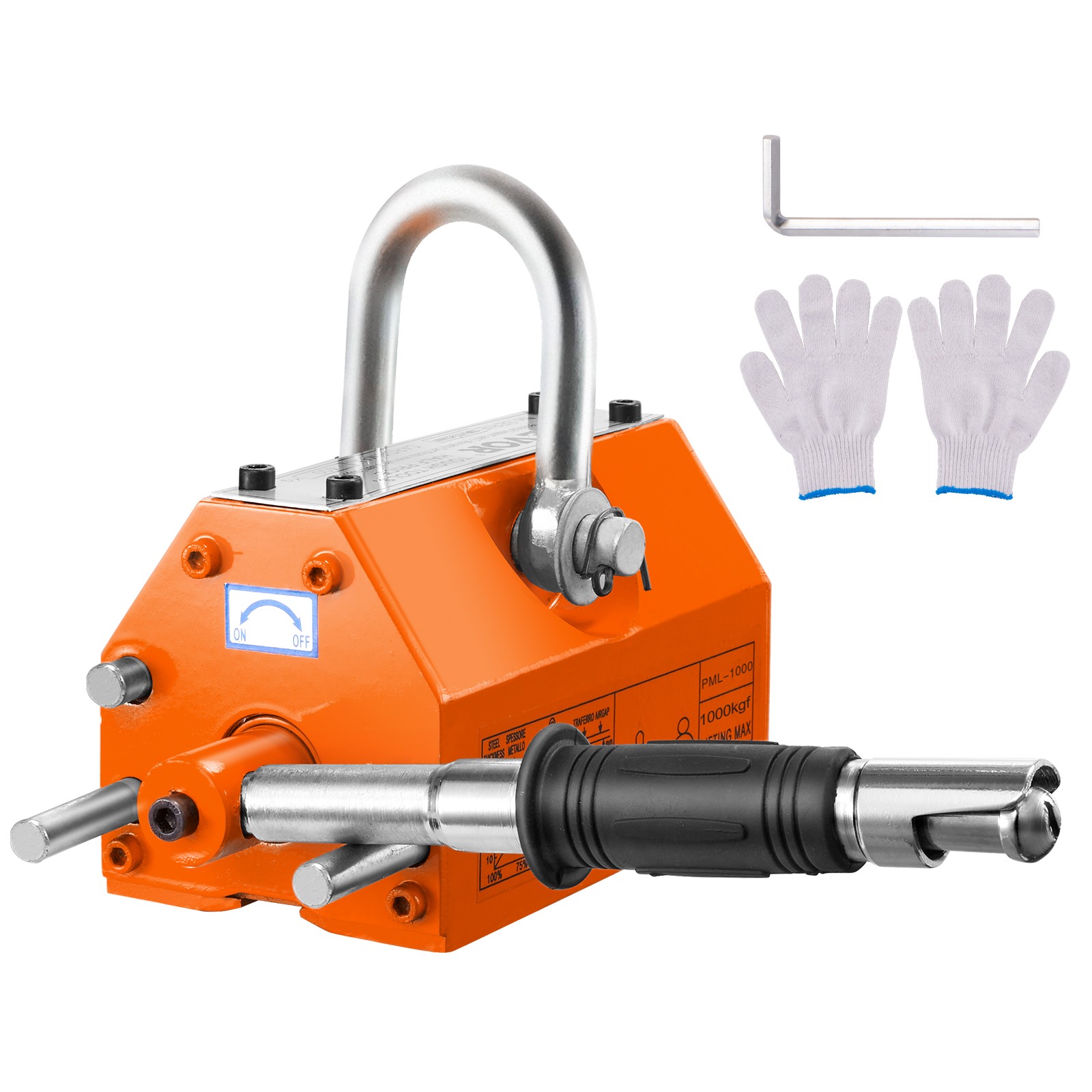 VEVOR Permanent Magnetic Lifter Lifting Magnet 2200 lbs/1000 kg Neodymium Hoist VEVOR Permanent Magnetic Lifter Lifting Magnet 2200 lbs/1000 kg Neodymium Hoist