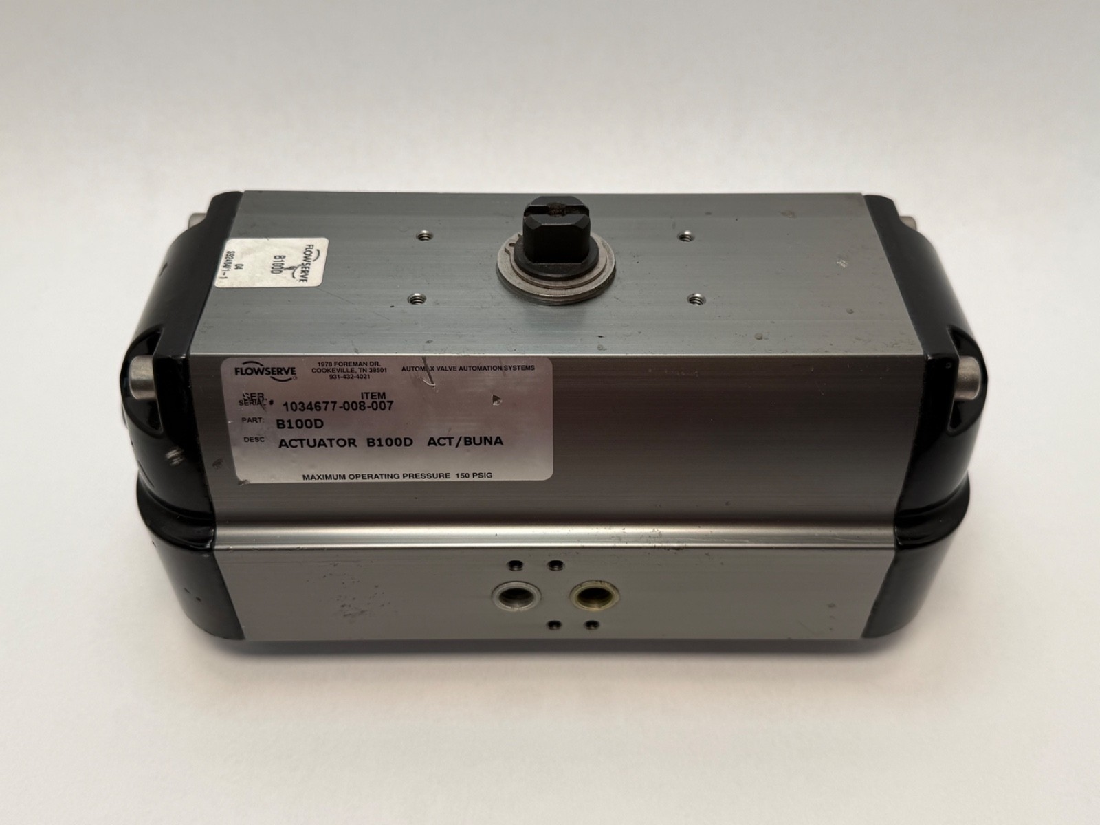 Flowserve Automax B100D Rack and Pinion Actuator Double Acting Buna 150 PSI Flowserve Automax B100D Rack and Pinion Actuator Double Acting Buna 150 PSI