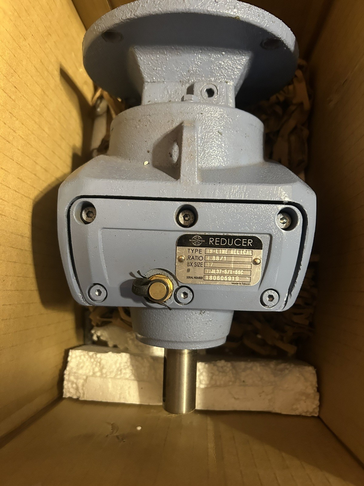 New-Worldwide Electric Corp Helical Inline Speed Reducer-New New-Worldwide Electric Corp Helical Inline Speed Reducer-New