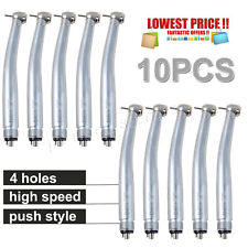 10 Pack Fit NSK Dental High Speed Handpiece Push Button Handpiece 4Holes Yabang picture