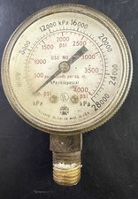 Vintage USG  OXYGEN Pressure gauge  Steampunk Altered Robot Art Gs1.22 picture
