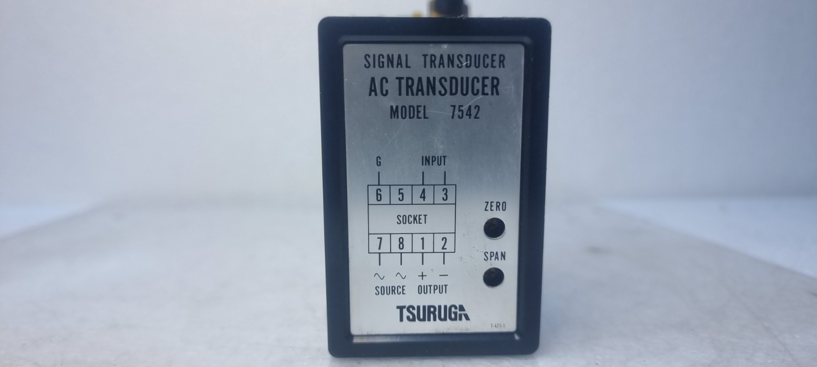 TSURUGA ELECTRIC 7542 AC Signal Transducer with Base OUTPUT-DC 4-20MA TSURUGA ELECTRIC 7542 AC Signal Transducer with Base OUTPUT-DC 4-20MA