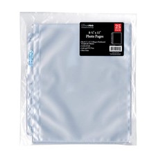 25 Ct Ultra PRO 3-Hole Photo Pages for 8