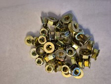 NEW M8-1.25 (8mm) Zinc Hex Non-Serrated Flange Metric Nuts -(25pcs) picture