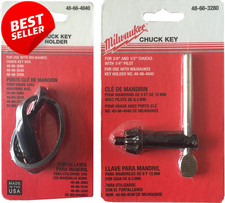 Milwaukee 48-66-3280 Chuck Key with 48-66-4040 Holder 2 Item Bundle - US picture