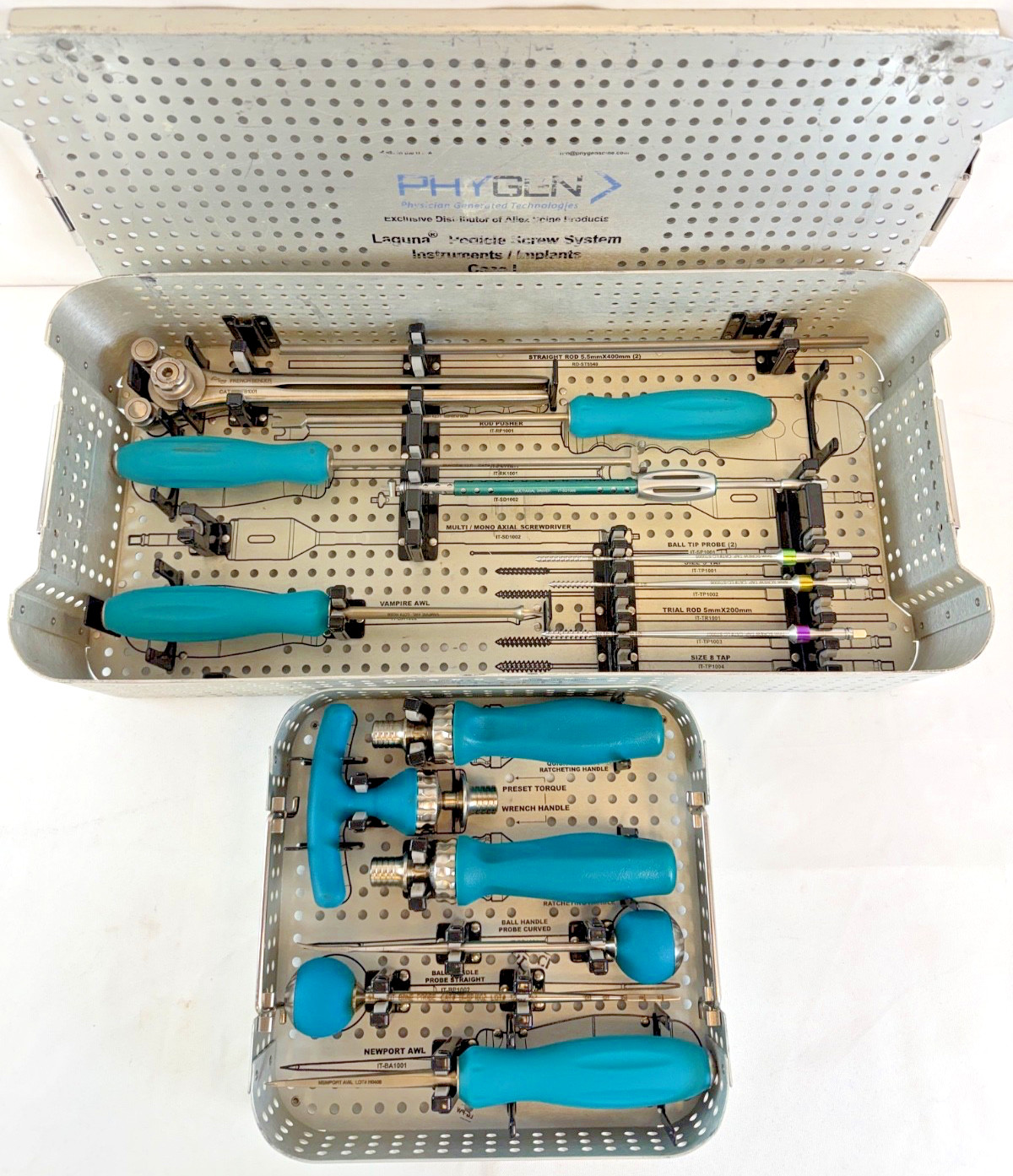 Phygen Allez Spine Laguna Pedicle Instrument Set w/ Case Neuro Spine Phygen Allez Spine Laguna Pedicle Instrument Set w/ Case Neuro Spine