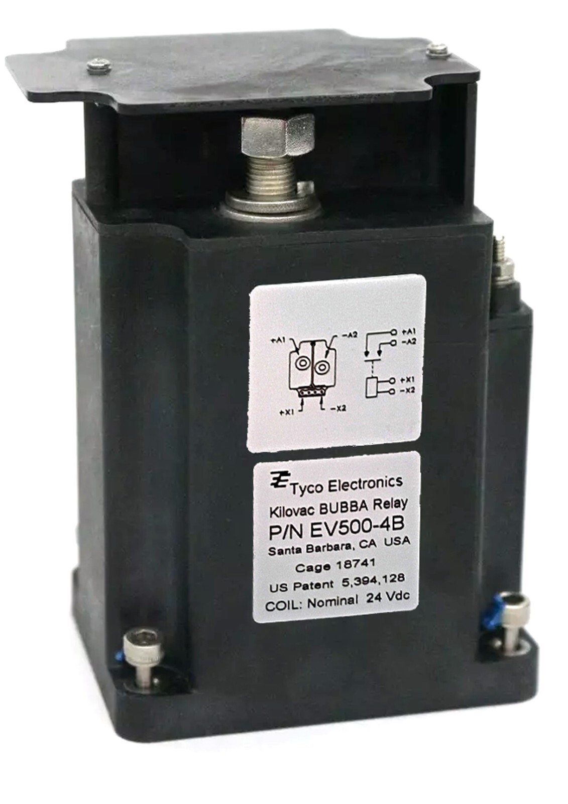 New Tyco Electronics TE EV500-4B Kilovac Bubba Relay Module 24VDC Unit Made USA