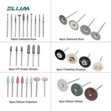 Dental Lab Polishing HP RA Kit Diamond Burs Brush For Low Speed Handpiece -35Pcs picture