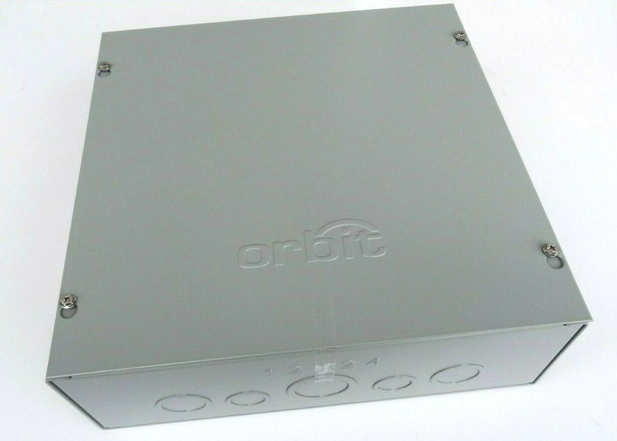 Orbit 12124 Indoor NEMA Type 1 Single Screw Cover Enclosure w/ K,O.s 12 x 12 x 4