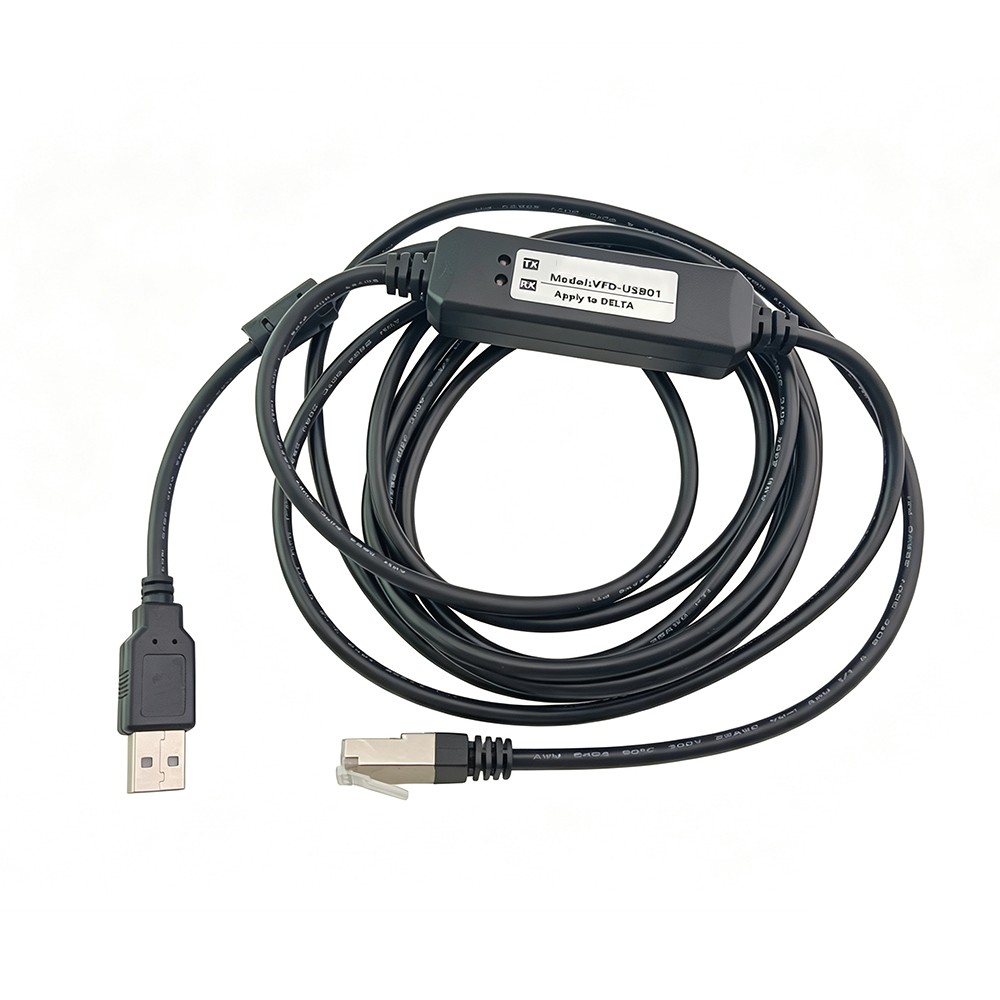 PLC Servo Programming Cable for Delta ASDA-B3 Series RS485 + 3M PLC Servo Programming Cable for Delta ASDA-B3 Series RS485 + 3M