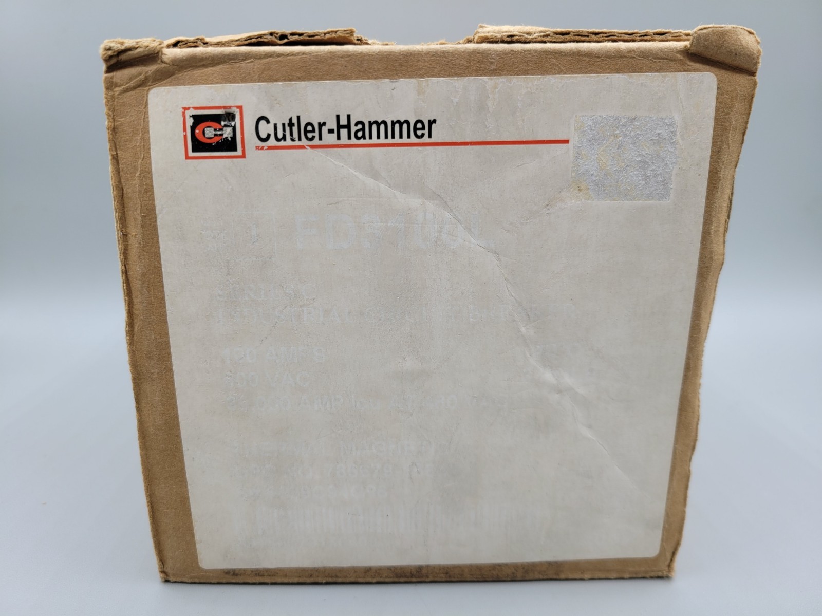 NOS Eaton Cutler Hammer FD3100L 3 Pole 100 Amp Circuit Breaker 600 VAC NOS Eaton Cutler Hammer FD3100L 3 Pole 100 Amp Circuit Breaker 600 VAC