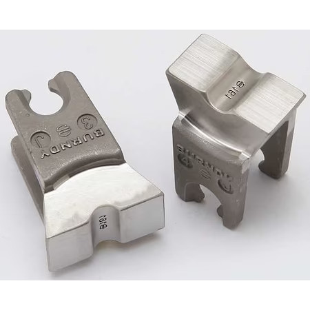 Burndy W161 Crimping Die, W Style, 6 Tons, 6 Awg Burndy W161 Crimping Die, W Style, 6 Tons, 6 Awg