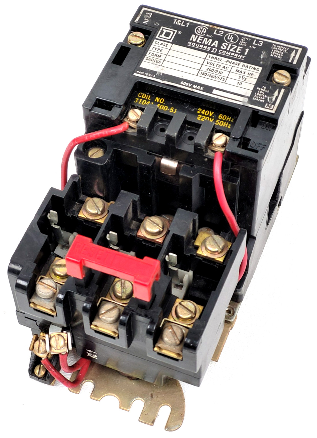 8536SCO3 Square D Size 1 Motor Starter w/ 240V Coil - Next Day Option