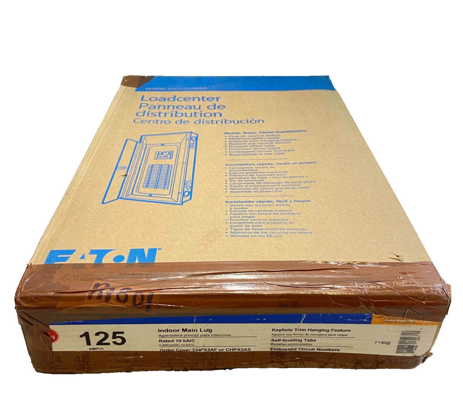 EATON CHP24L125X2 CH PON LOADCENTER ENCLOSURE 125A EATON CHP24L125X2 CH PON LOADCENTER ENCLOSURE 125A