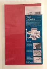 Chartpak 1/4-inch Red Stick-on Vinyl Letters & Numbers (01002), Full Sheet picture