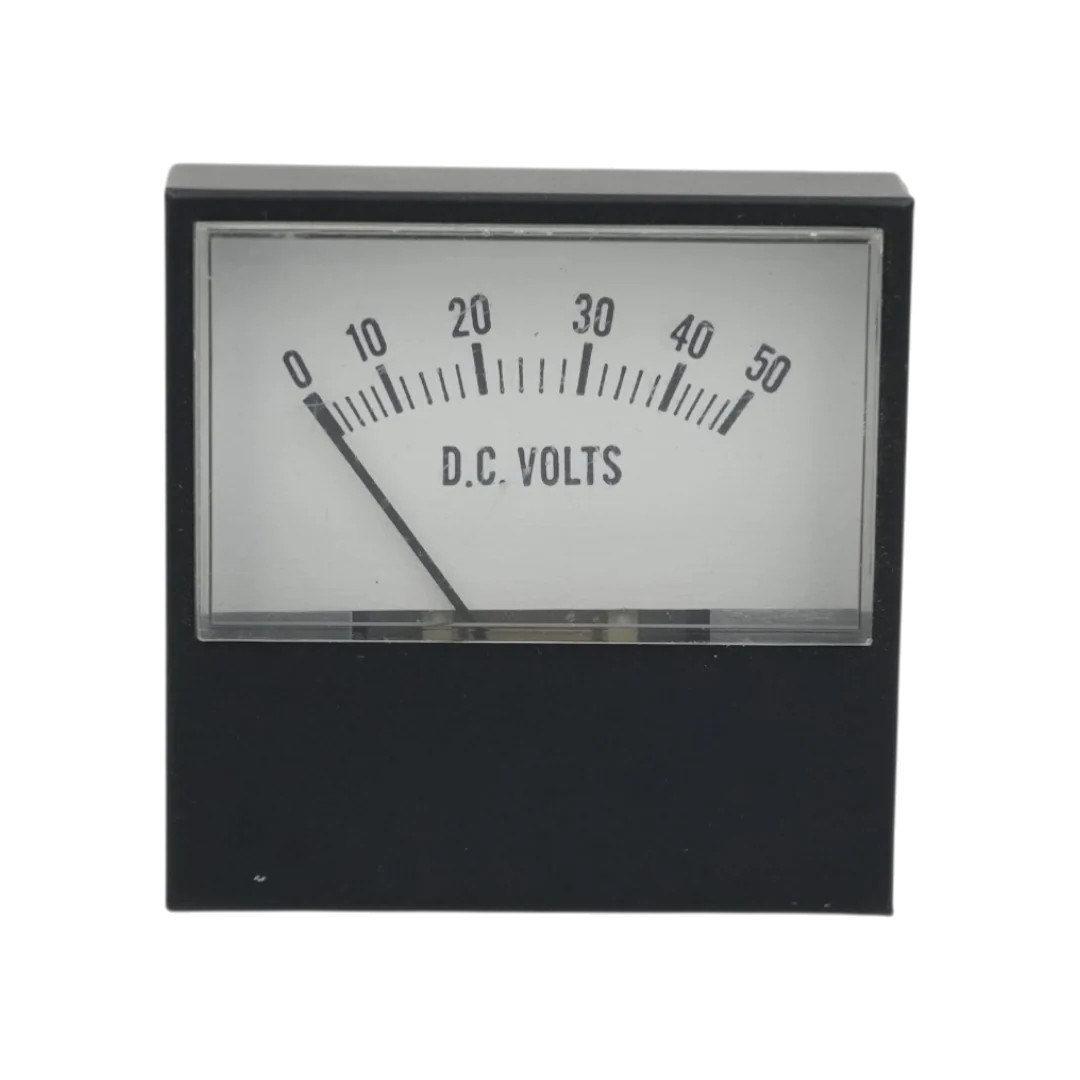 Prime Analog Panel Meter 0-50 DC Volts (New) Prime Analog Panel Meter 0-50 DC Volts (New)