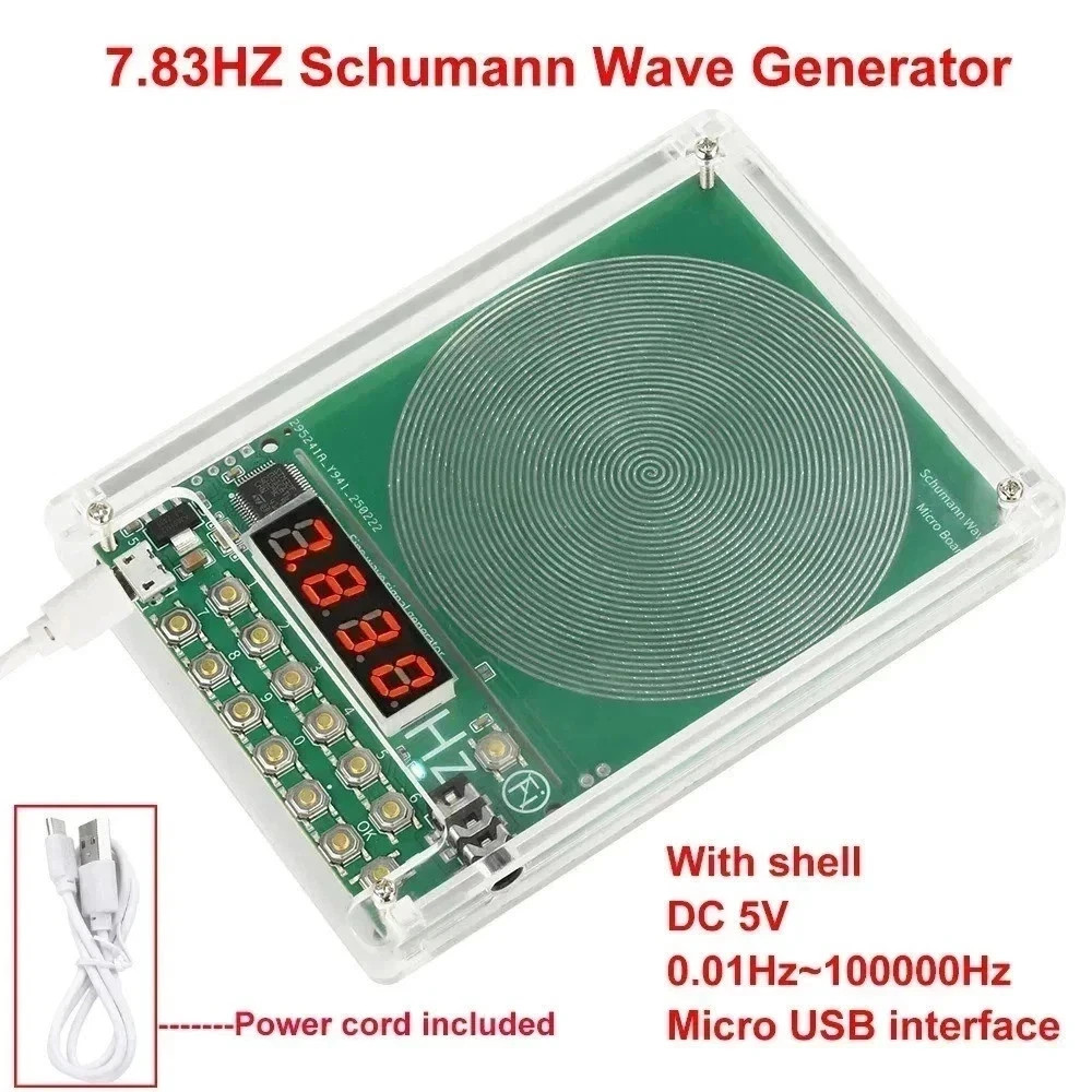For Schumann Wave Generator Pulse Sine Frequency+Audio Output Connector+Case For Schumann Wave Generator Pulse Sine Frequency+Audio Output Connector+Case