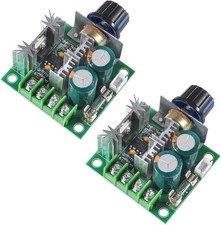 2Pcs 12V-40V 10A PWM DC Motor Speed Control Switch Controller Voltage Regulator picture