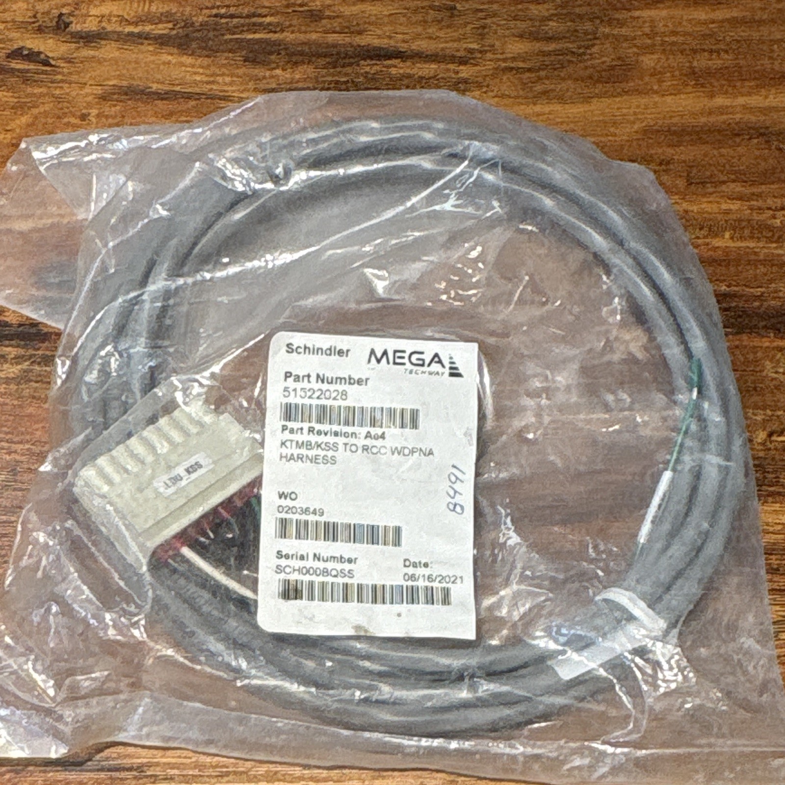 Lot - Schindler Elevator Wiring Harness Reynosa mx TSU-VF RCC WDPNA 18 AWG 65ft.