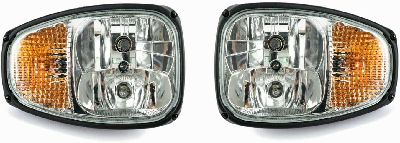 Pair Front Headlight Headlamp Fits for JCB Forklift Telehandler Telescopic