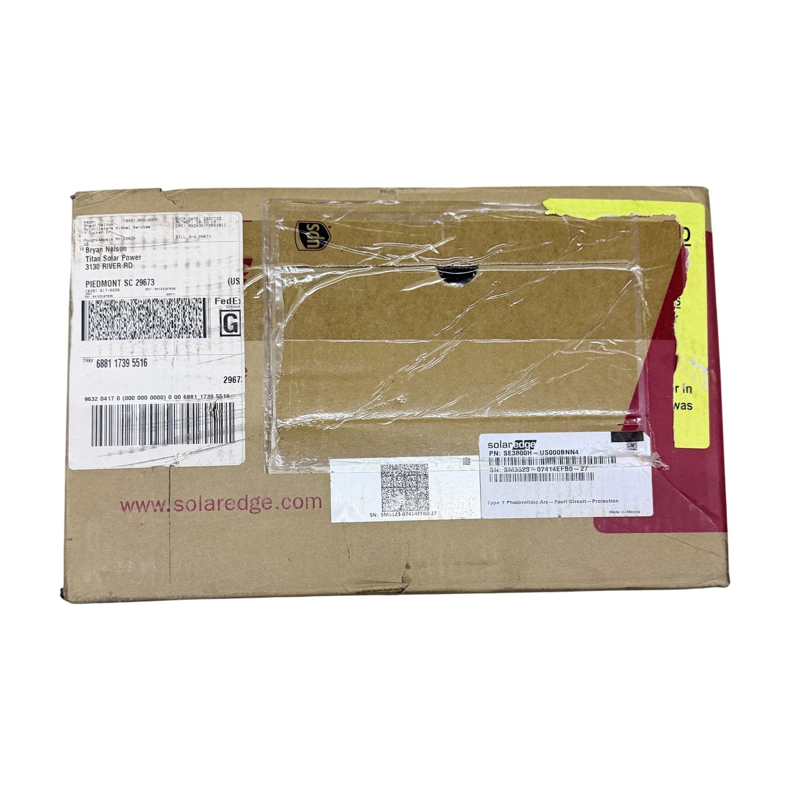 SolarEdge SE3800H-US000BNN4 3800W HD-Wave Single Phase Inverter TOP HALD ONLY SolarEdge SE3800H-US000BNN4 3800W HD-Wave Single Phase Inverter TOP HALD ONLY