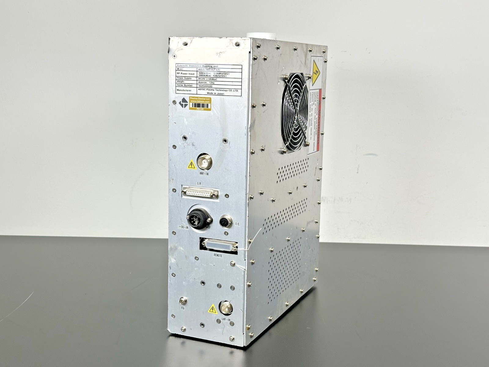 ADTEC Plasma Technology AMVG-1000-HLF-KZ3 REV.C AUTOMATIC IMPEDANCE MATCHING ADTEC Plasma Technology AMVG-1000-HLF-KZ3 REV.C AUTOMATIC IMPEDANCE MATCHING