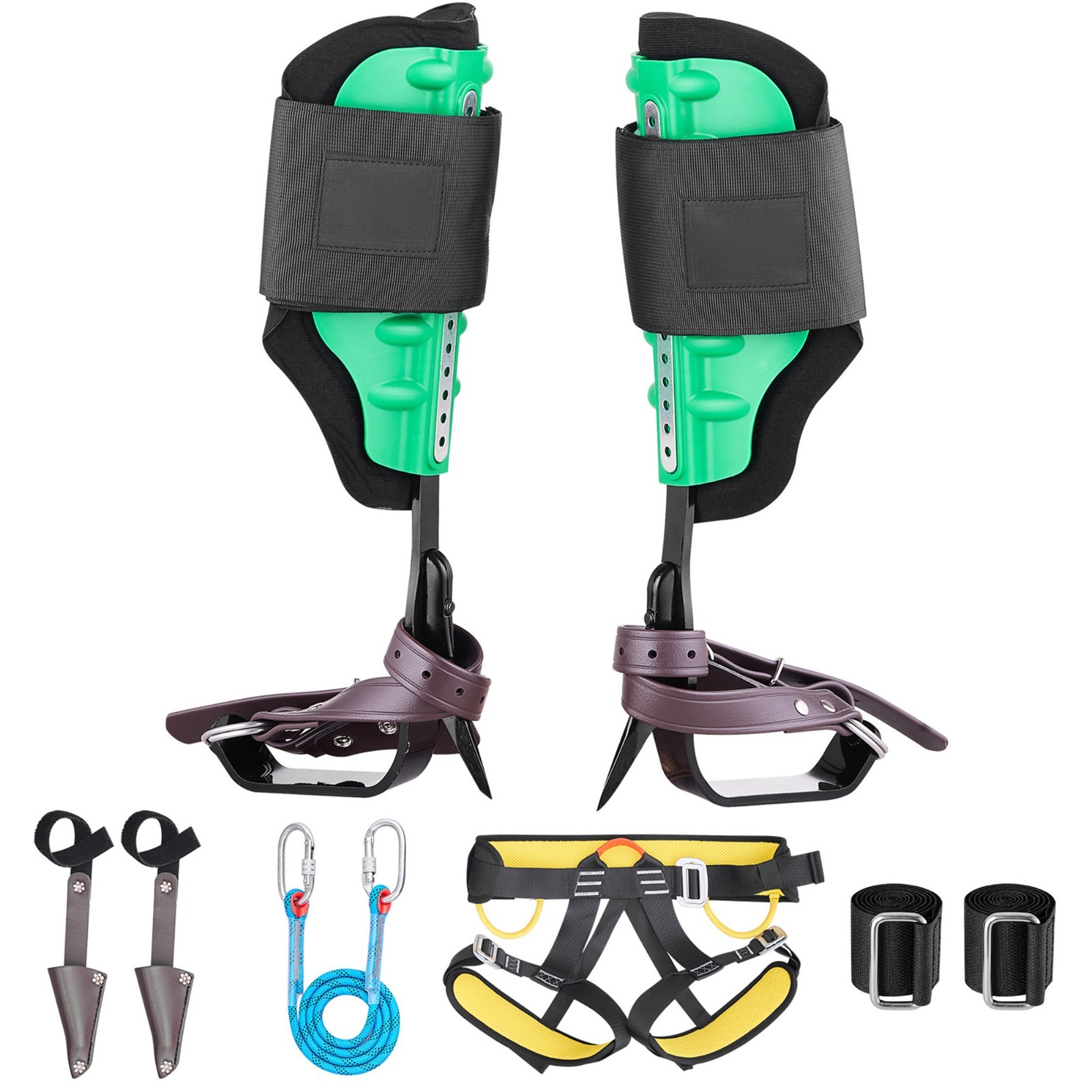 Uimoso Tree Climbing Spikes Set Climbing Spurs Alloy Steel Safety Rope Hareness Uimoso Tree Climbing Spikes Set Climbing Spurs Alloy Steel Safety Rope Hareness