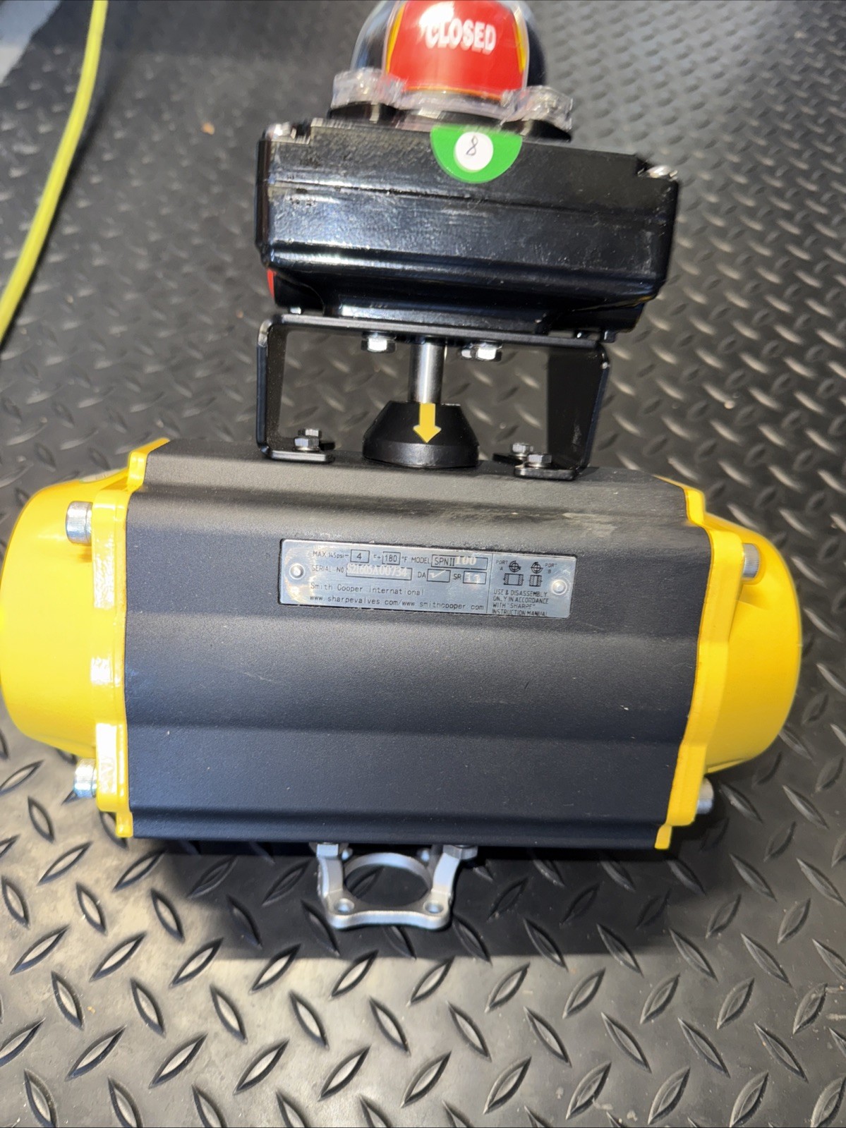 π₯ New Smith Cooper SHARPE SPNII 160 Pneumatic Actuator W/SLXS4MH10 Limit Switch π₯ New Smith Cooper SHARPE SPNII 160 Pneumatic Actuator W/SLXS4MH10 Limit Switch