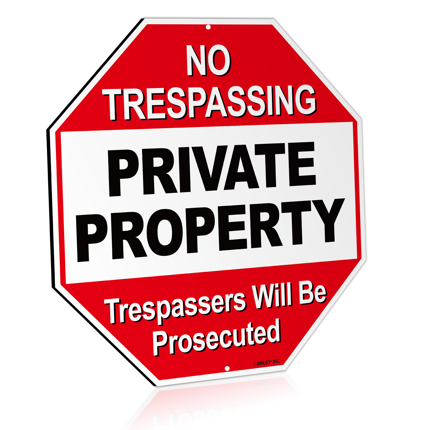 Anley Private Property No Trespassing Security Alert Warning Sign 12\ Anley Private Property No Trespassing Security Alert Warning Sign 12\