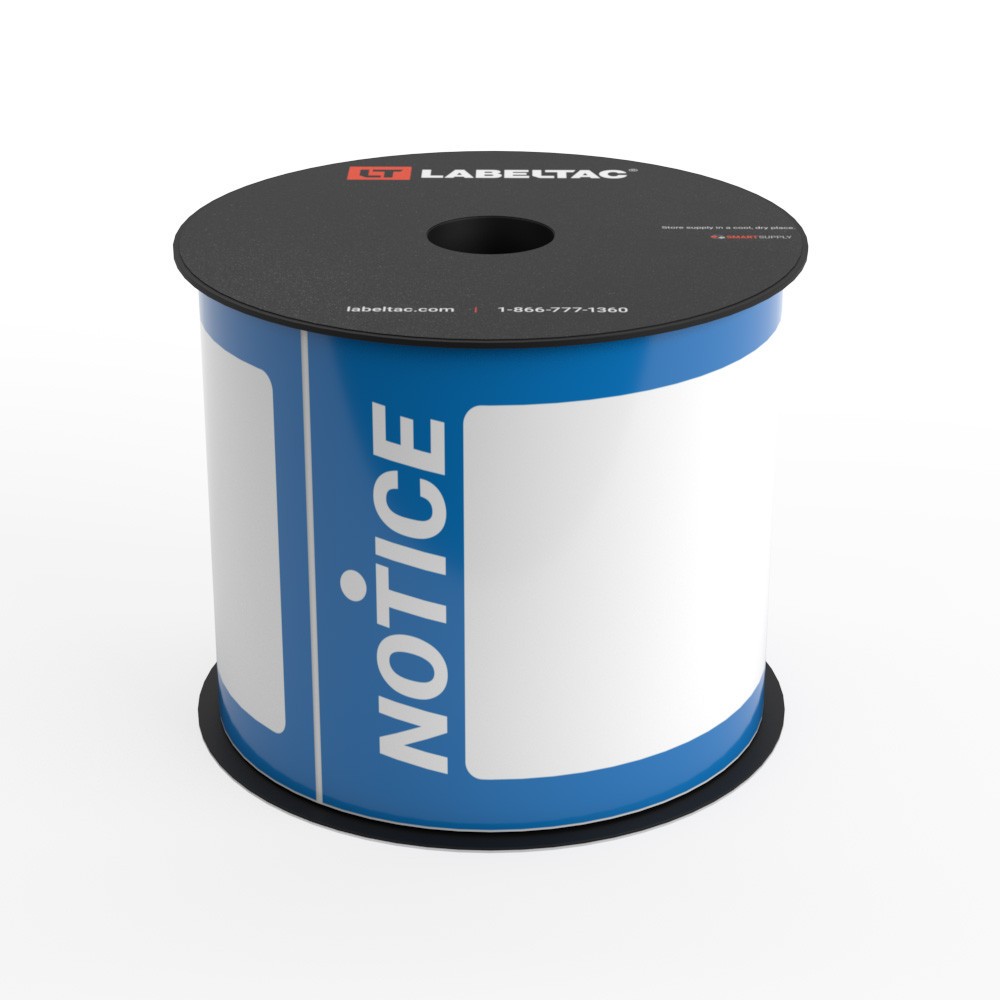 LabelTac Notice Tag - Safety Blue - Printable Tag Roll LabelTac Notice Tag - Safety Blue - Printable Tag Roll