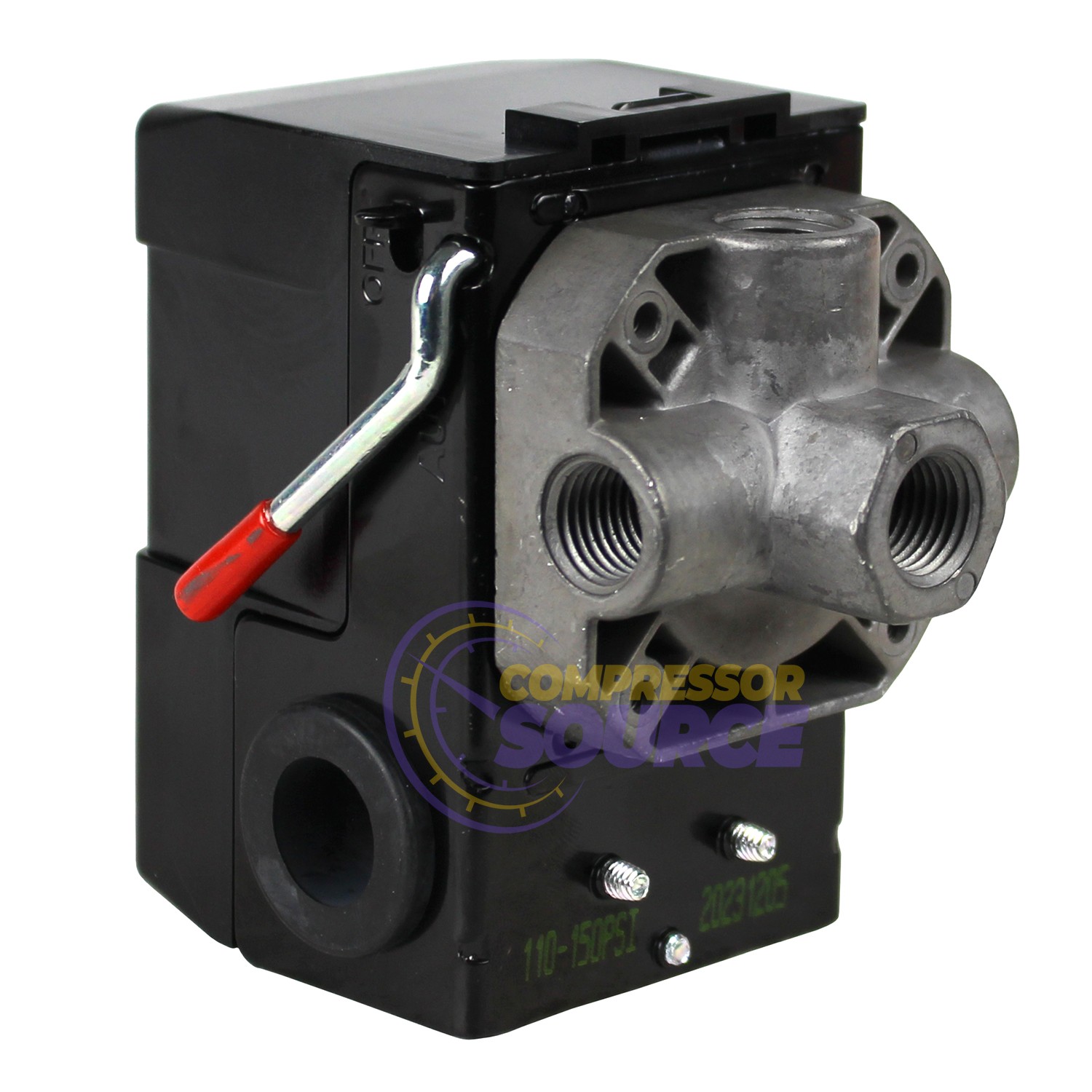 Lefoo 110-150 PSI 4 Port Pressure Switch Air Compressor Control with Unloader Lefoo 110-150 PSI 4 Port Pressure Switch Air Compressor Control with Unloader