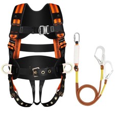 Tree Climbing Harness with Lanyard, Safety Harness for Men Construction, Fall... picture