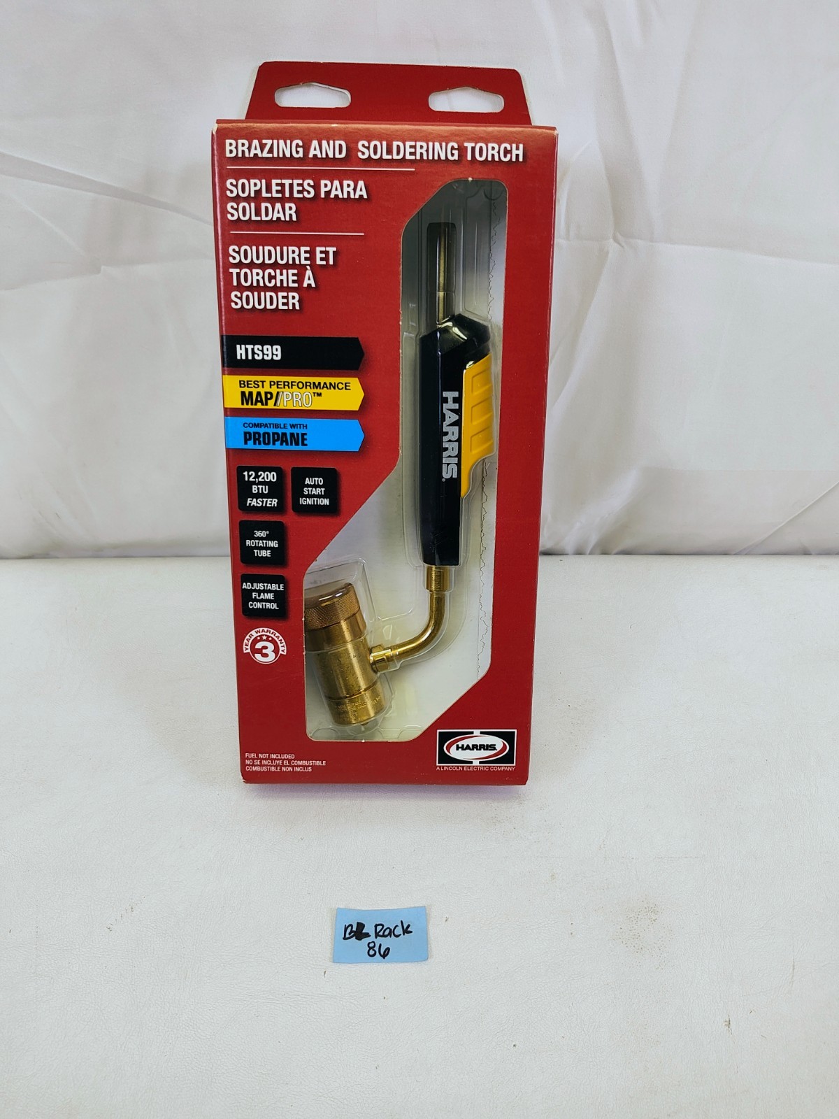 Harris HTS99 Single Auto-Ignite Swivel Air Fuel Hand Torch, MAP-Pro gas/Propane Harris HTS99 Single Auto-Ignite Swivel Air Fuel Hand Torch, MAP-Pro gas/Propane