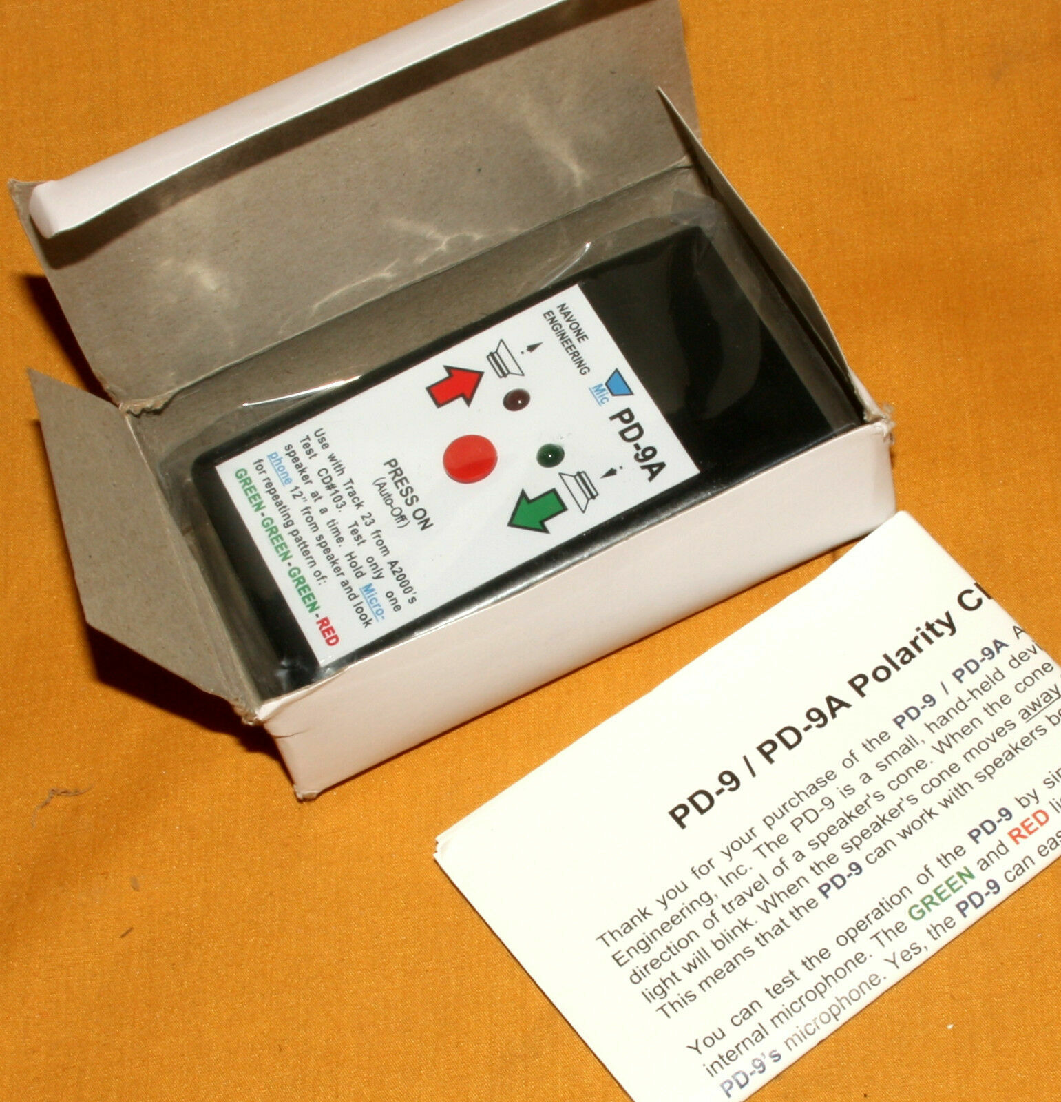 PD-9 Phase Detector / Polarity Checker Self-Test Auto-Off Audio Speaker Testing PD-9 Phase Detector / Polarity Checker Self-Test Auto-Off Audio Speaker Testing