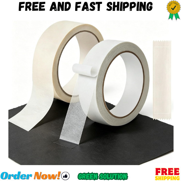 Double-Sided Tape and Masking Tape Set for Bulletin Board, 65.6ft Each Double-Sided Tape and Masking Tape Set for Bulletin Board, 65.6ft Each