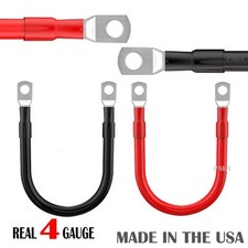 4 AWG Gauge Custom Battery Cable Copper Car Solar Power Wire Inverter Welding picture